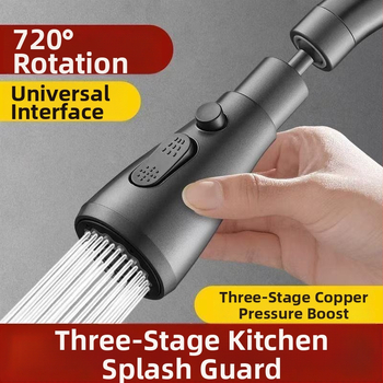 Predlžovač kohútika s ochranou proti prskaniu, pre kuchynský drez, s univerzálnym kĺbom a predĺžením, kompatibilný s modelom 2024070301