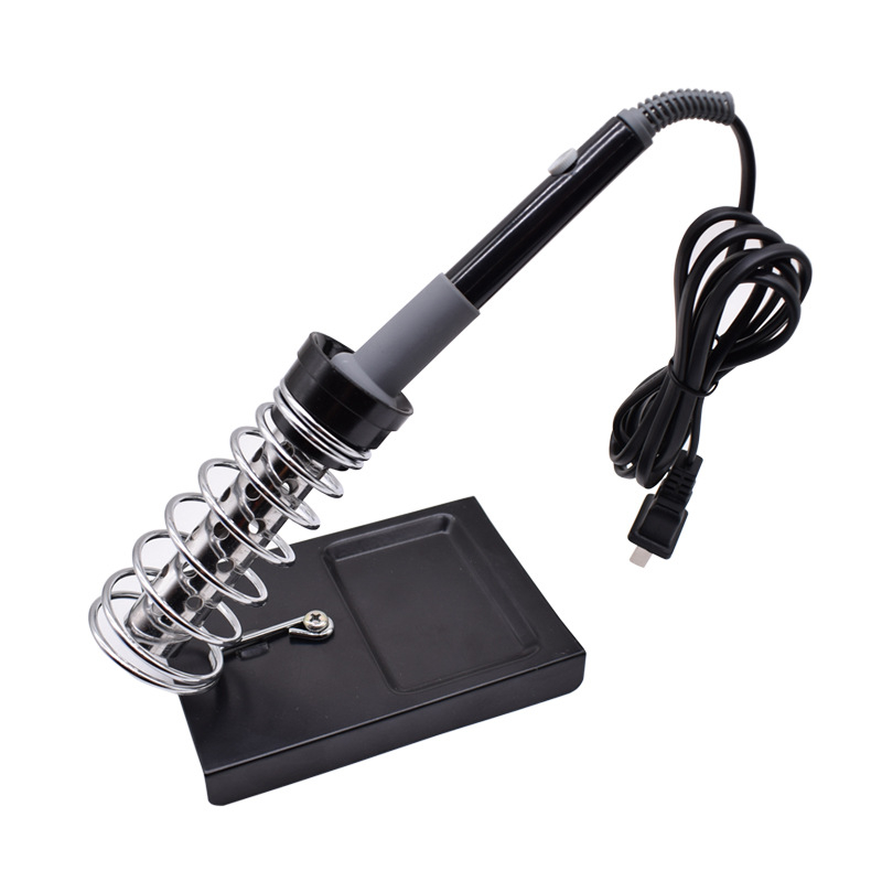 Μεταλλική βάση για κολλητήρι με διπλό σωλήνα και ελατηριώδη στήριξη