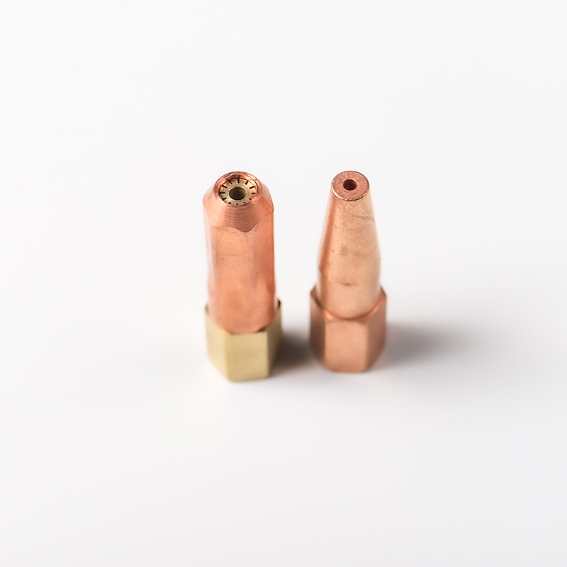 Duza de sudură cu aspirație-împingere, model H01-6, din cupru integral, lungime 20, curent de sudură 100 A, diametru fir 6