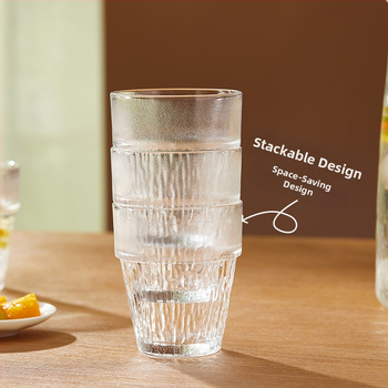 Nordický štýl súpravy sklenených karaf na studenú vodu, 5 kusov s pohármi