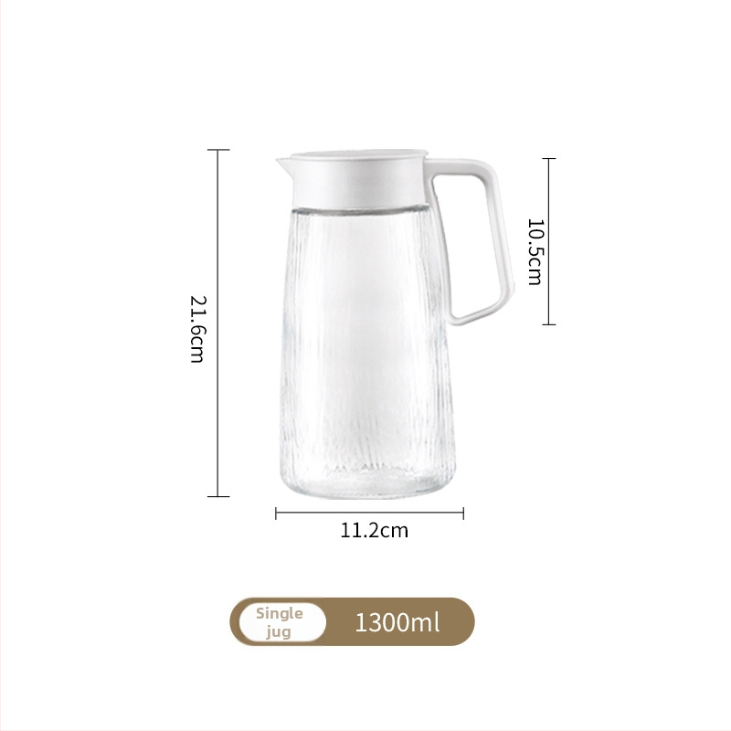 Nordický štýl súpravy sklenených karaf na studenú vodu, 5 kusov s pohármi