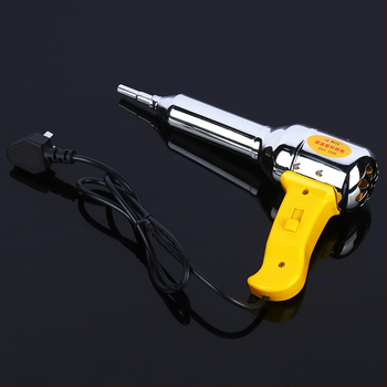 Műanyag hegesztő forrólevegős pisztoly hőmérsékletszabályozással, 500W, ipari szint, 220V, tartozék: hegesztő fúvóka, alkalmas autóvinil felhordására