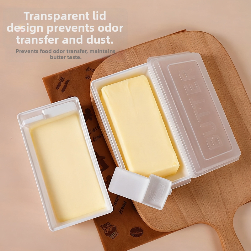 Dóza na maslo s nožom na krájanie a vekom, PP materiál