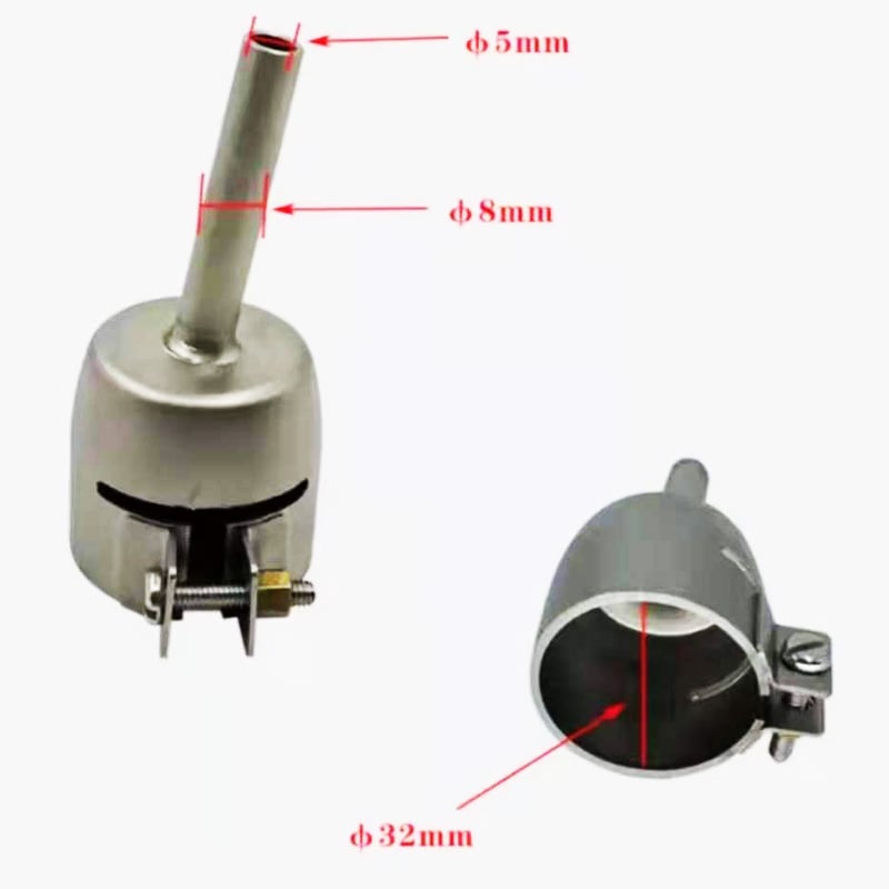 Hőmérséklet-szabályozós meleglevegős hegesztőpisztoly PP/PE/PVC műanyagokhoz, 2000W, 220V, túlmelegedés elleni védelem