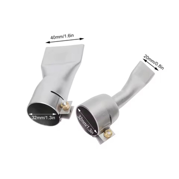 Дюза за заваряване от неръждаема стомана за горещ въздух със силиконов комплект ролки