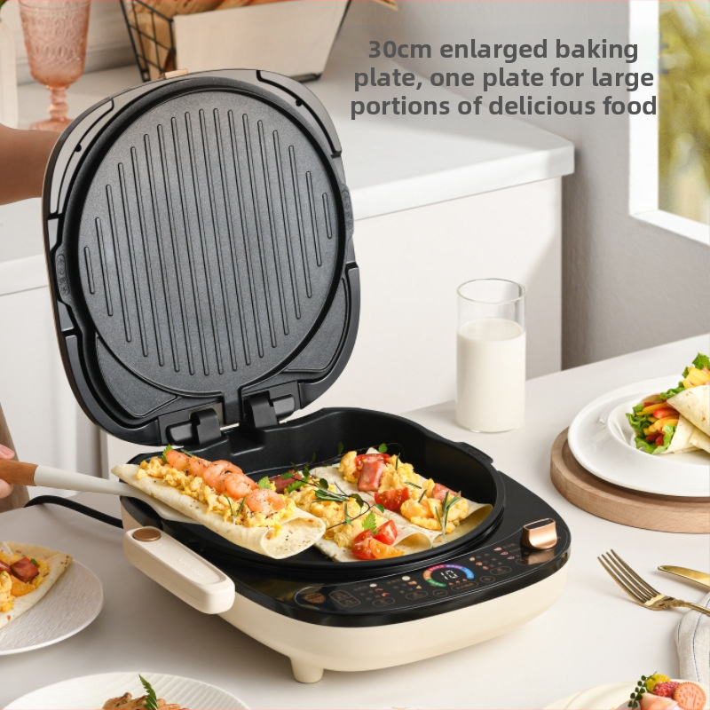 Liren LR-D3027S Nadograđeni električni tiganj za pečenje s dvostranim grijanjem, 1000W+, 220V, uklonjiv i periv, pogodan za palačinke i doručak sendviče
