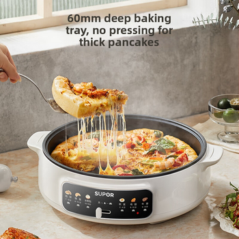 Elektrická panvica na palacinky s dvojstranným ohrevom, 220V, 1500W, vhodné pre 4–5 osôb