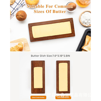 Drvena kutija za maslac s poklopcem i spatulom — skladištenje sira i deserta, pladanj za stolne užine i orašaste plodove, mogućnost prilagodbe