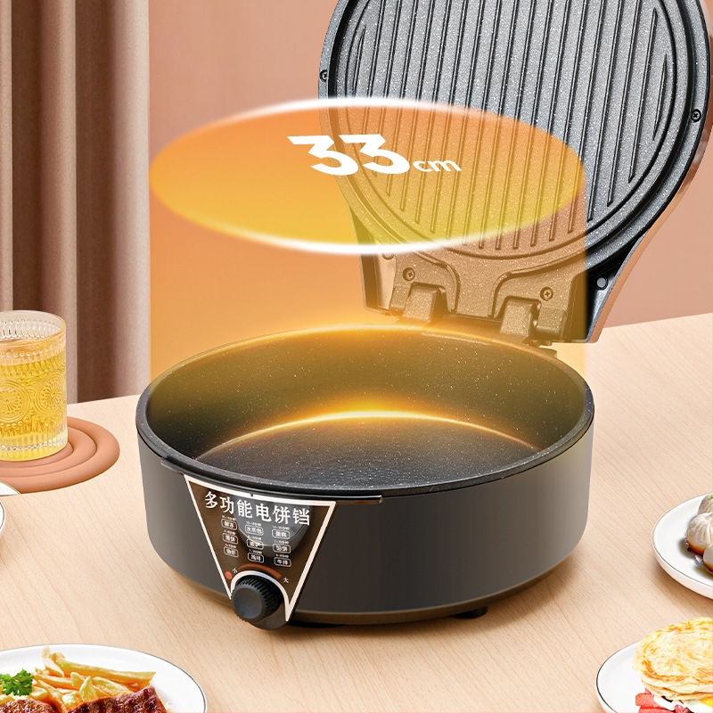 Elektrická panvica na palacinky s dvojitým ohrevom; priemer 32–35 cm; výkon 2100 W; hĺbka 7 cm; pre 4–5 osôb; model 6038E