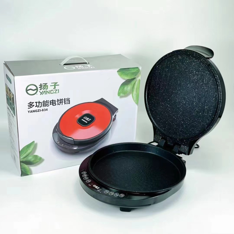 Yangzi električna tava za palačinke 1200, dvostruko grijanje, viseći dizajn, mehaničko upravljanje, 1000W+