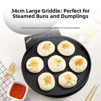 Midea električni palačinka aparat, Prženje/Grill/Pečenje, Dvostrano grijanje, 900-999W, 220V/50Hz, Mehaničko upravljanje