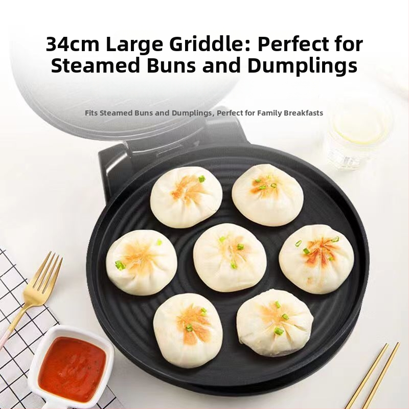 Midea električni palačinka aparat, Prženje/Grill/Pečenje, Dvostrano grijanje, 900-999W, 220V/50Hz, Mehaničko upravljanje