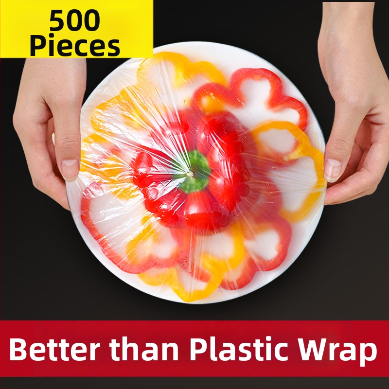 Potravinárska fólia – jednorázový samozatvárateľný kryt na uskladnenie zvyškov v chladničke, kryt na misu s elastickým tesnením; značka Yajies; teplotná odolnosť: -60°C až 140°C; určené pre domáce použitie