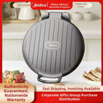 Elektrický palacinkovač MC-JKE30D80 s dvojitým vykurovaním, plávajúca platňa, priemer 26–28 cm, mechanické ovládanie, 1000W+