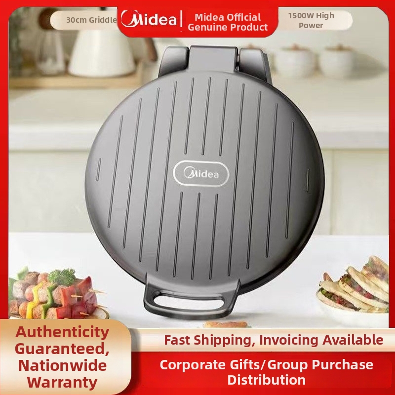 Elektrický palacinkovač MC-JKE30D80 s dvojitým vykurovaním, plávajúca platňa, priemer 26–28 cm, mechanické ovládanie, 1000W+