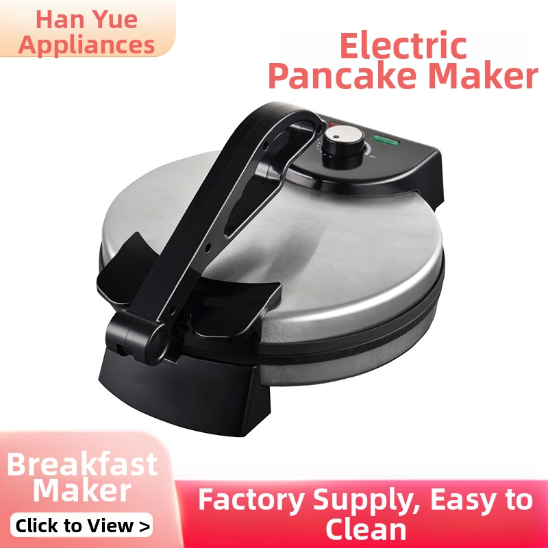 HY-521 Elektrický palacinkovač s dvojitým vykurovaním, 220-240V, 1500W