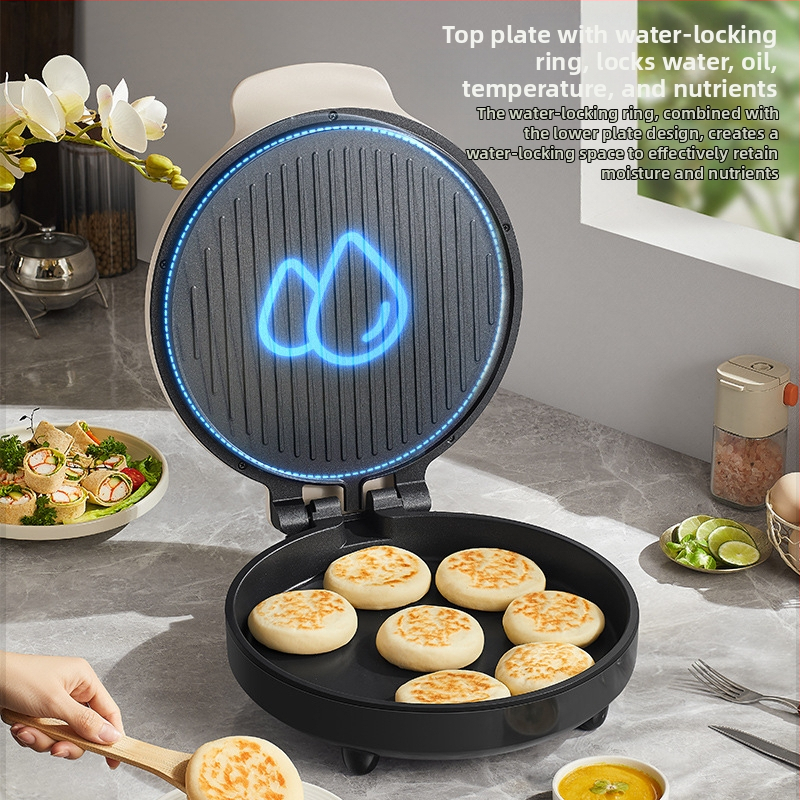 LR-J3436 Elektrická panvica na pečenie s dvojitým ohrevom a zaveseným grilom, pre 4–5 osôb, 220V/50Hz