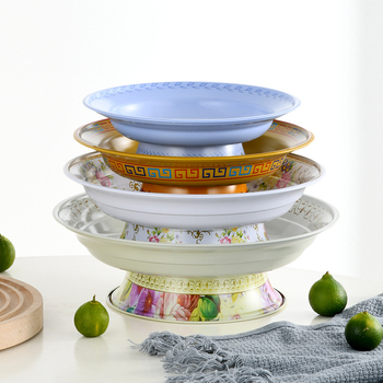 Плодова чиния за сервиране с висока стойка, HuangDa, Нов китайски стил, Прост стил, Материал: Друг