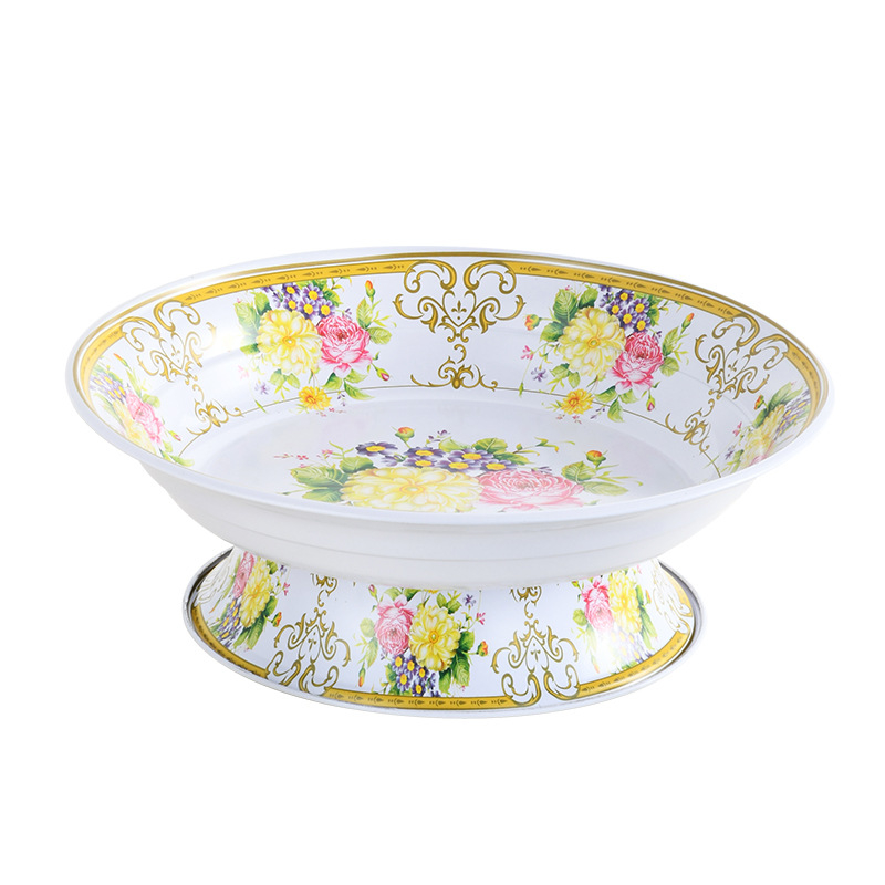 Плодова чиния за сервиране с висока стойка, HuangDa, Нов китайски стил, Прост стил, Материал: Друг