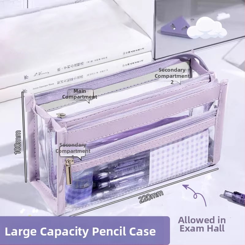 Несесер за моливи Caiou, PVC, за момичета, корейски стил