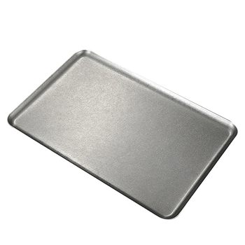Tavă pătrată din oțel inoxidabil pentru deserturi, stil retro lux ușor, compatibilă cu microunde, pentru cafenele și uz casnic