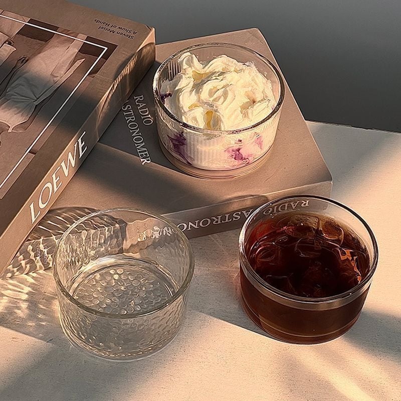 Desertna čašica i zdjela za užinu; sladak dizajn; jednostavna tekstura; materijal: Drugo; stil: moderan minimalistički; tip stila: novi kineski stil