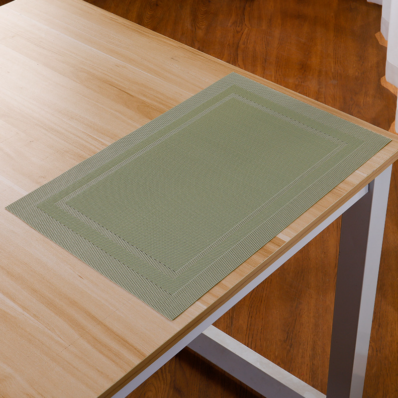Set podložnika za stolom i podmetača za čaše, PVC i PET, četvrtastog oblika, moderni minimalistički stil