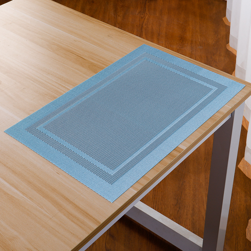 Set podložnika za stolom i podmetača za čaše, PVC i PET, četvrtastog oblika, moderni minimalistički stil