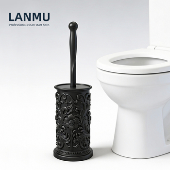 WC-kefe talppal, műanyagból, padlón álló, tartós tisztítás sarkok nélkül; 320 g; Márka Blue Wood; Belső dobozos csomagolás; 2026 tavasz bemutató.