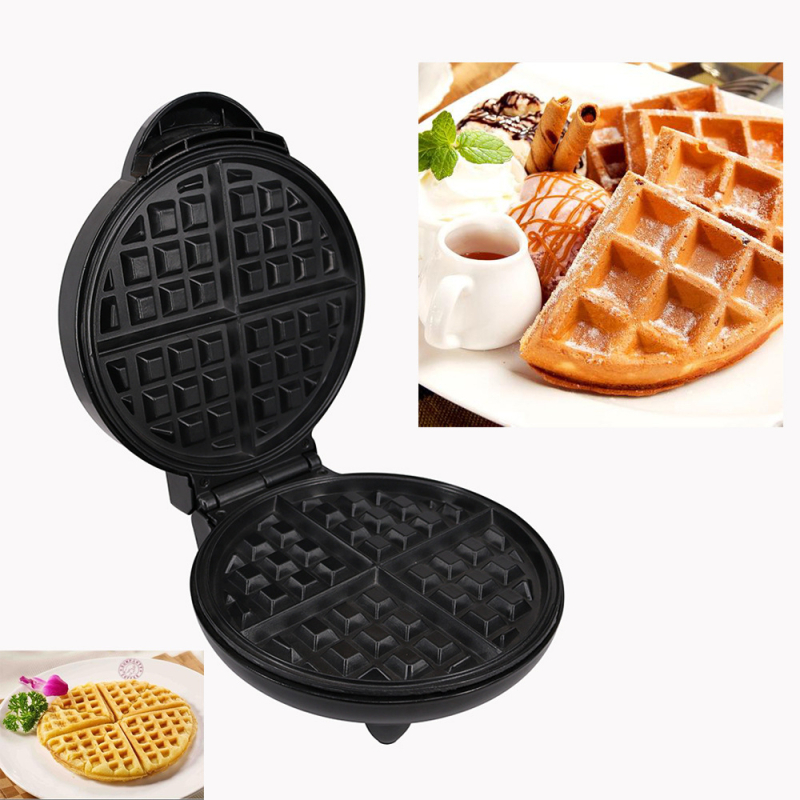 Električni waffle aparat, nehrđajući čelik, 4-slojni stroj za sendviče i vafle, dvostruko grijanje, upravljanje mikroprocesorom