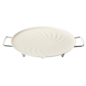 Tigaie grill electric rotundă, Andong, oțel inoxidabil, multifuncțională, portabilă, antiaderentă, greutate 200 g