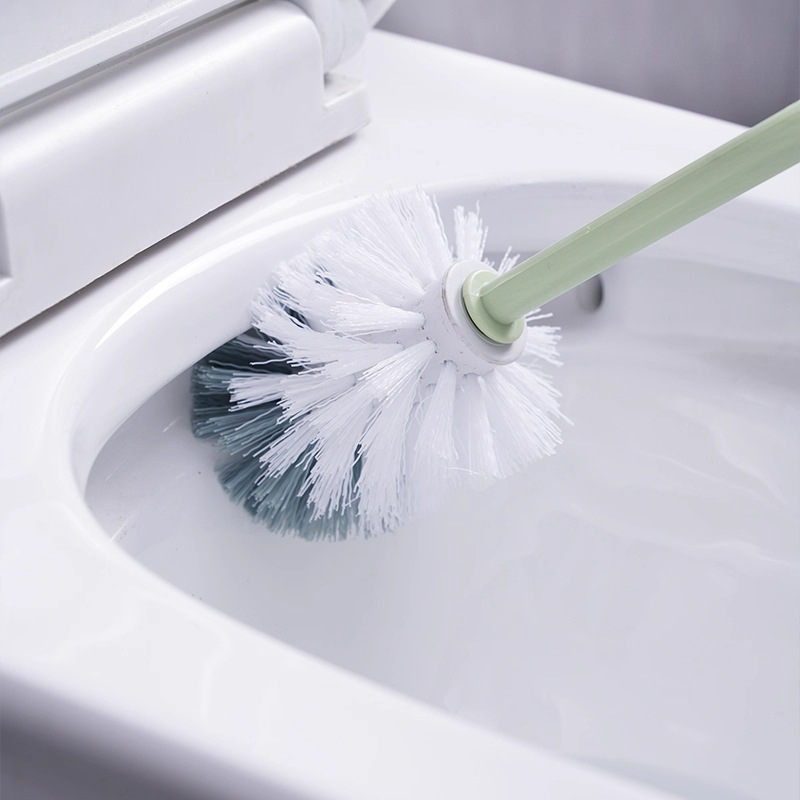 Lan xiang Perie de toaleta cu mâner lung, montată pe perete, din plastic, 1 buc.