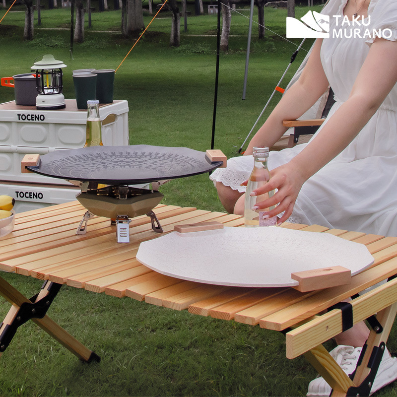 Grill pan cu stea hexagonală pentru camping — aliaj de aluminiu, formă geometrică, greutate 1 kg, personalizabil, portabil