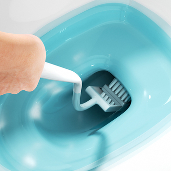 Yimijia četka za zahod s dugom drškom za temeljito čišćenje zahoda i kupaonice; plastika, 29 g, pakiranje od 120 kom, proljeće 2020.