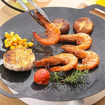 Грил тиган за къмпинг, квадратна форма, корейски стил, незалепваща повърхност, електрофорезна обработка, сгъваем