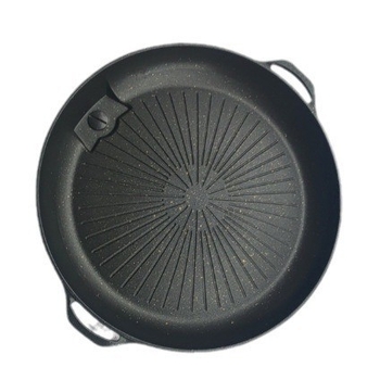 Корейски стил грил тиган Маифан камък - немазнен, бездимен, преносим, многофункционален, кръгъл