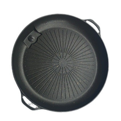 Корейски стил грил тиган Маифан камък - немазнен, бездимен, преносим, многофункционален, кръгъл