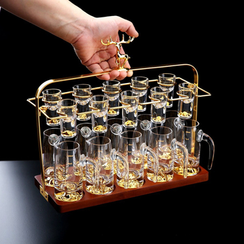 Suport pentru pahare cu bază din lemn, stil Nou Chinezesc, fără găuri, lansat în 2023