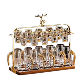 Suport pentru pahare cu bază din lemn, stil Nou Chinezesc, fără găuri, lansat în 2023