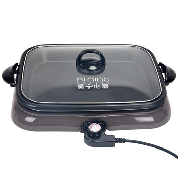Електрически грил тиган с алуминиево квадратно тяло, модел ANK-145, марка Aining, многофункционален