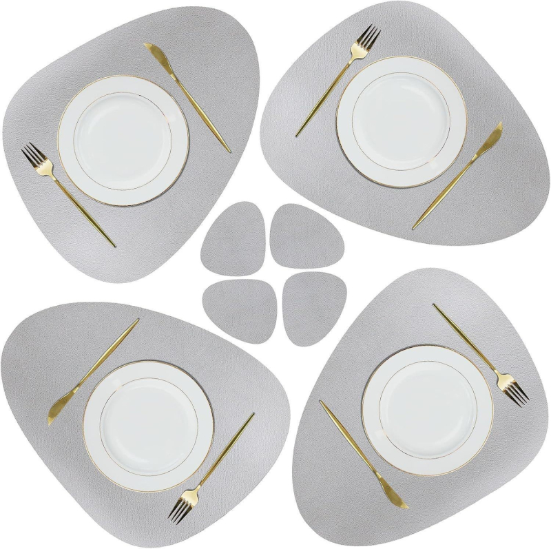 PVC étkezési alátét, szabálytalan forma, könnyű luxus stílus, első osztályú termék