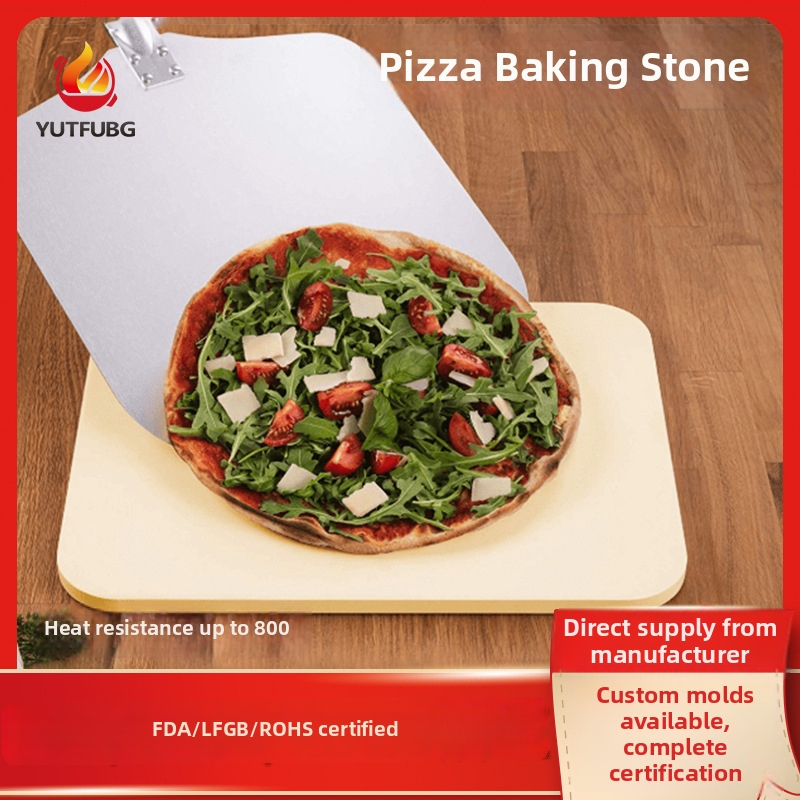 Cordierite pizza kameň do rúry – platňa na pečenie pizze a chleba, vysokoteplotná odolnosť