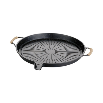 Външен алуминиев беззалепващ индукционен котлон с касета Maifan Stone — преносим бездимно грил тиган за свински корем, наденици, риба и месо