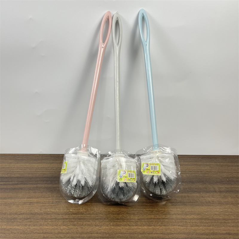 Plastična četka za WC, okruglog oblika, dizajn bez mrtvih uglova, ambalaža s mjehurićima, težina 95 g, Podrijetlo: Linyi, Shandong