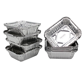 Aluminijska folijska posuda za roštilj za mozak, Enoki gljive i školjke – 550 ml kutija od folije za ručak, željezni BBQ alat
