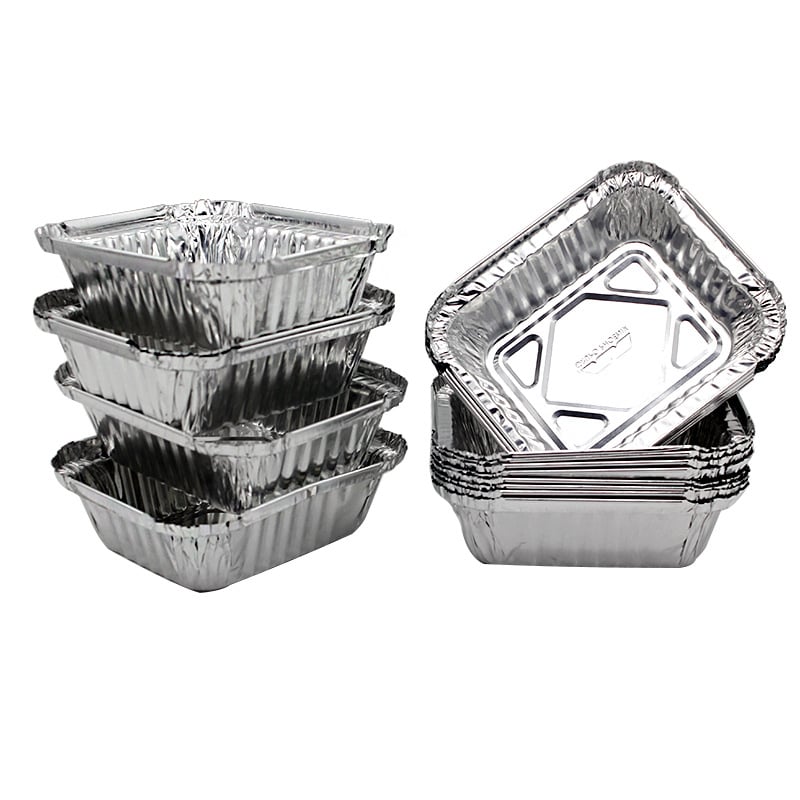 Aluminijska folijska posuda za roštilj za mozak, Enoki gljive i školjke – 550 ml kutija od folije za ručak, željezni BBQ alat