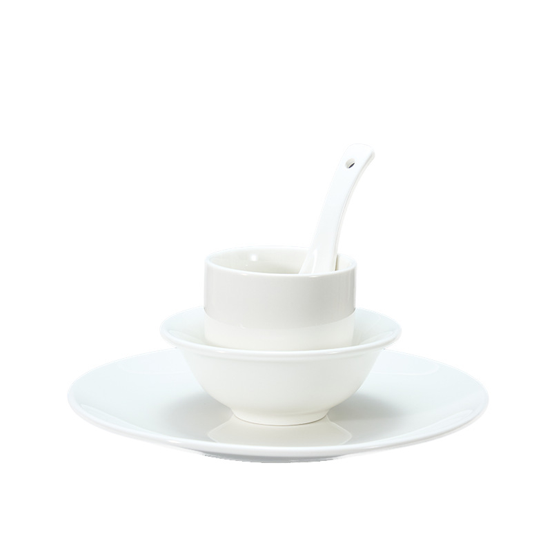 Porcelanski set posuđa za hotele i restorane | Tuxton, moderan minimalistički stil, underglaze color završna obrada, mikrovalna sigurnost, mogućnost prilagodbe