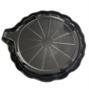 Корейски стил грил пан за открит огън с алуминиево‑сплавно покритие, кръгла форма, нехлъзгаща повърхност (Материал: сплав; Форма: кръгла; Тегло: 1.5 кг)