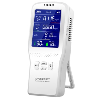 Detector portabil de calitate a aerului cu infraroșu CO2 pentru formaldehidă și dioxid de carbon, cu higrometru pentru temperatura interioară, model 090, interval 0-9.999, precizie 0,001