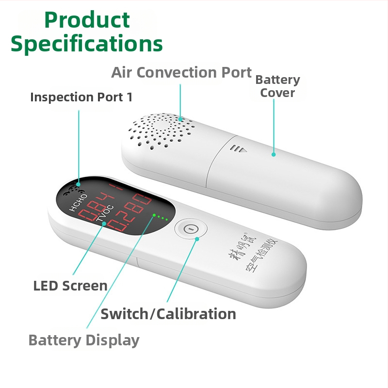 JMS-11 detektor formaldehydu a tester kvality ovzdušia TVOC, pre domáce použitie, prenosný